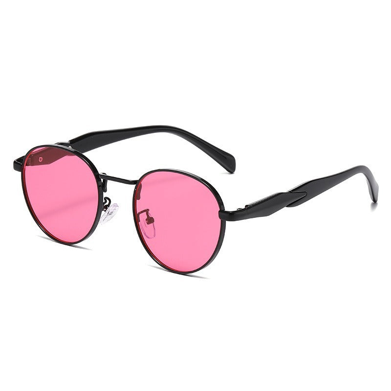 Metal Round Frame Sun Glasses