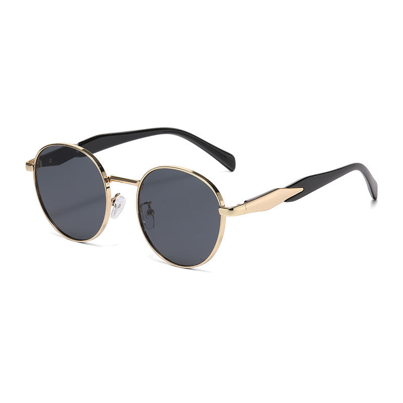 Metal Round Frame Sun Glasses