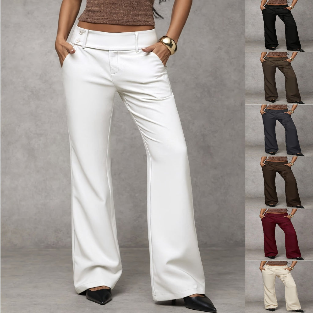 Slimming High-Waist Casual Pants
