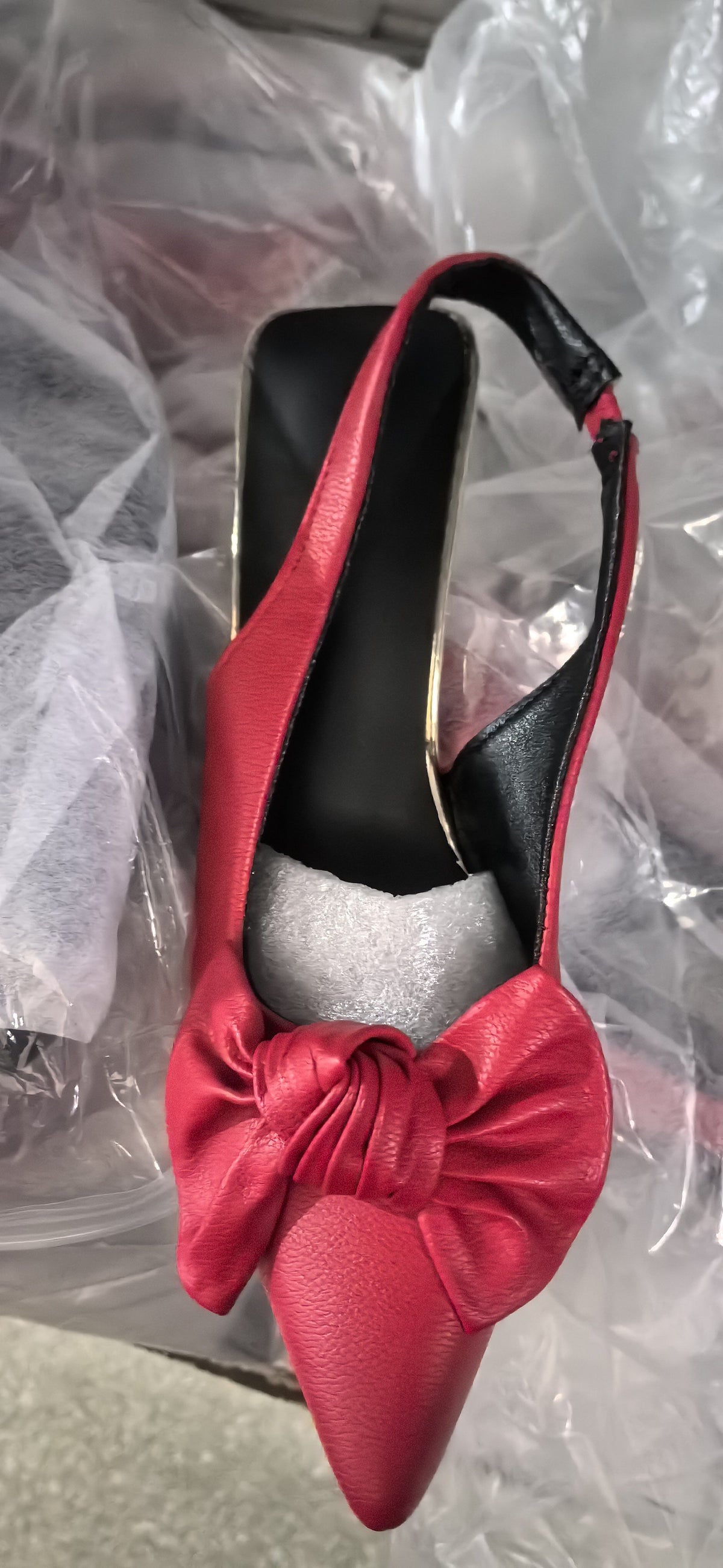 Womens Stylish Pointed-toe Stiletto Heels With A Bow Detail